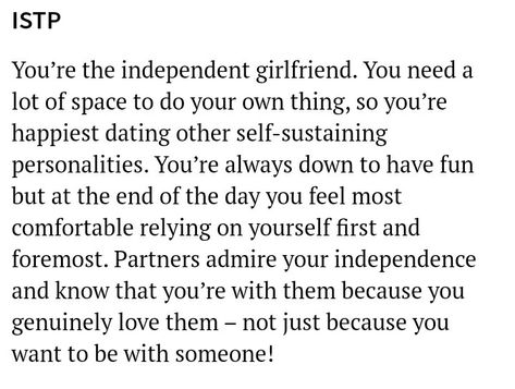 Istp Personality Girlfriend, Istp Vibes, Mbti Explorers, Istp Relationships, Istp Personality, Astrology Meaning, Do Your Own Thing, Myers–briggs Type Indicator, Myers Briggs Type