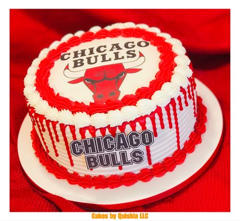 #nba #chicagobulls #bulls #basketball Bulls Themed Birthday Party, Chicago Bulls Party Ideas, Chicago Bulls Themed Birthday Party, Chicago Bulls Birthday Cake, Toronto Raptors Cake, Chicago Bulls Cake, Chicago Bulls, Sheet Cake, Boy Party