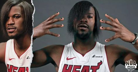 Butler stole the show at NBA media day with his ’emo’ look