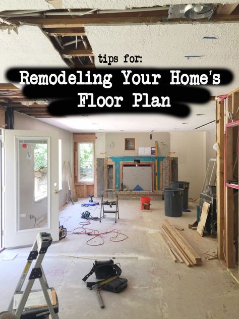 tips for remodeling your homes floorplan Small House Open Floor Plan Remodel, Diy Open Floor Plan Before And After, Remodel Floor Plans Layout, Diy Old Home Renovations, Complete Remodel House, Reconfigure Home Layout, Remodel Old House, Floor Plan Remodel, Older Home Remodel