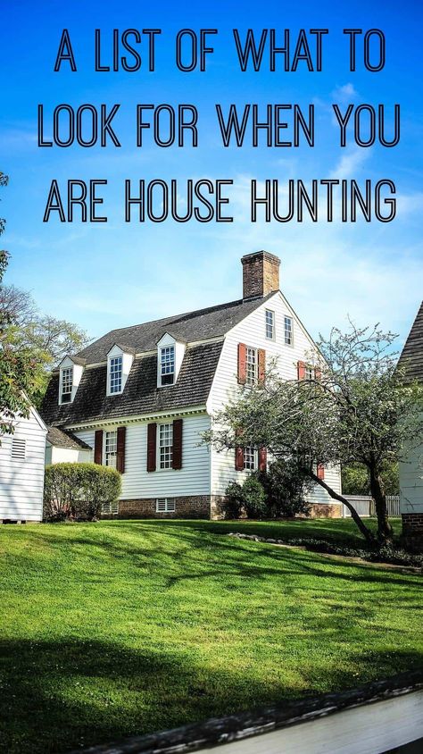 What to look for when you are house hunting House Buying Tips, House Hunting Checklist, Buying First Home, House Buying, Buying A House, Farmhouse Side Table, Safe And Sound, Gorgeous Interiors, Home Buying Tips