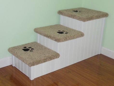 Dog Stairs For Large Dogs - Foter Diy Dog Stairs For Large Dog, Large Dog Furniture, Stairs For Bed, Dog Stairs For Bed, Dog Steps For Bed, Bed Stairs, Dog Stairs, Pet Stairs, High Beds