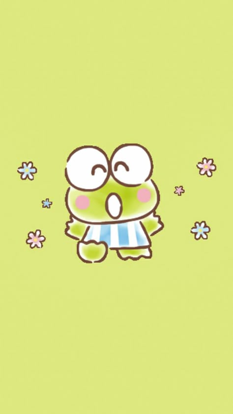 Koropi Wallpaper, Kerropi Wallpapers Aesthetic, Keroppi Aesthetic Wallpaper, Kerokeroppi Wallpaper, Keroppi Aesthetic, Keroppi Wallpapers, Frog Wallpaper, Charmmy Kitty, Hello Kitty Characters