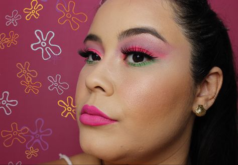 Patrick Makeup Spongebob, Patrick Star Makeup Spongebob, Patrick Star Makeup, Spongebob Makeup, Spongebob Costumes, Patrick Stars, Spongebob Costume, Spongebob Party, Star Costume