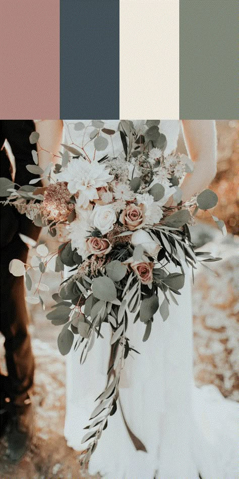 Get inspired by these stunning florals to help you determine the perfect bouquet color palette for your upcoming wedding day! Rose Gold Wedding Inspiration, Gold Wedding Inspiration, Sage Green Wedding, Bride Bouquet, Wedding Time, Rose Gold Wedding, Future Mrs, Wedding Color Schemes, Wedding Florals