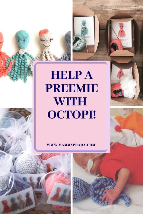 How to help a premature baby? Buy an Octopus! Octopus Crochet Pattern Free, Preemie Octopus, Premie Baby, Octopus Crochet Pattern, Father Son Quotes, Baby Octopus, Country Girl Quotes, Baby Hospital, Little Life