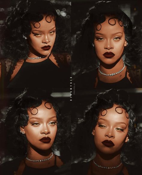 Rihanna Photoshoot, Rihanna Makeup, Rihanna Outfits, Rihanna Looks, Studio Photography Poses, Face Beat, Glam Photoshoot, Rihanna Style, Vintage Black Glamour