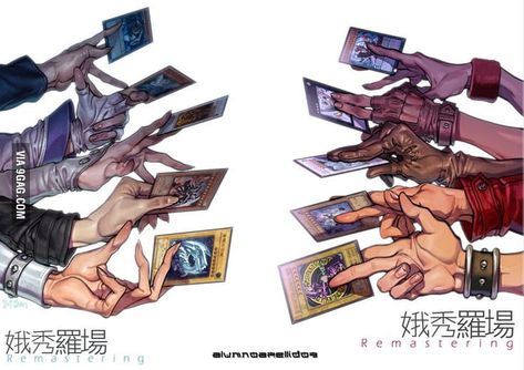 Yugioh protagonists and their rivals Atem Yugioh, Yu Gi Oh Zexal, Yugioh Yami, Yugioh Monsters, Yugioh Cards, Yu Gi Oh, Fanarts Anime, 그림 그리기, Game Art