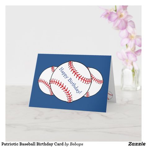 Baseball Birthday Cards, Happy Birthday Baseball, Father's Day Cards Handmade, Masculine Birthday Cards, Fathers Day Card, Baseball Birthday, Sports Birthday, Step Cards, Baseball Gifts