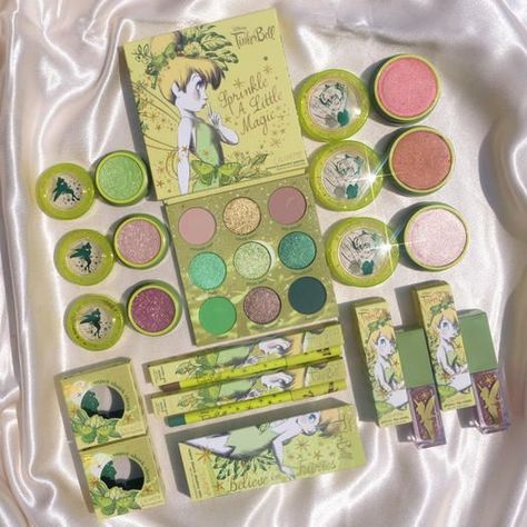 Tinkerbell Makeup, Makeup Palette Collection, Glitter Hair Spray, Cartoon Makeup, Super Shock Shadow, Makeup Pallets, Super Shock, Makeup Humor, Makeup Accesories