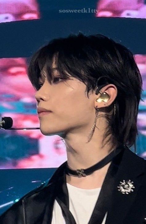 Mullet Hairstyle, Felix Stray Kids, Korean Men, Lee Min Ho, Bangs, Hair Makeup, Hair Cuts, Hair