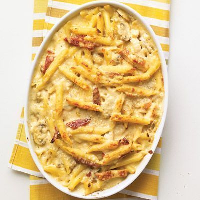 Penne Carbonara, Meals That Freeze Well, Freezer Casseroles, Casserole To Freeze, Baked Penne, Freezer Dinners, Frozen Pasta, Snacks Under 100 Calories, Freezable Meals