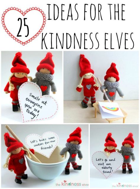 25-ideas-for-using-the-kindness-elves-with-kids Kindness Elf Ideas, Kindness Elf, Christmas Kindness, Kindness Elves, Imagination Tree, Thankful Tree, Crafts Holiday, Swedish Christmas, Christmas School