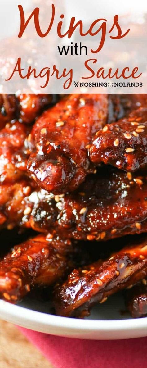 You are going to love these Wings with Angry Sauce!! Oooooh, the fire!! #chickenwings #hotsauce #angrysauce #gamedaysnack #appetizers Hot Wing Sauce Recipe, Spicy Chicken Wings Recipe, Chicken Wing Sauce Recipes, Wing Sauces, Chicken Wing Sauce, Hot Wing Recipe, Hot Wing Sauces, Chicken Wings Recipes, Wing Sauce Recipes