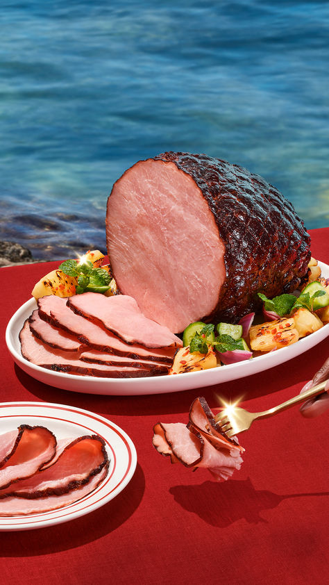 With ALDI's Triple Smoked Boneless Ham for just $12.99 per kg, you can go a little extra this Christmas.  Shop ALDI's Christmas range now.  Serving suggestion. While stocks last.  Shop Now. Christmas Food Easy, Smoked Boneless Ham, Easy Christmas Dinner Ideas, Pork Leg Roast, Boneless Ham, Easy Christmas Dinner, Christmas Dinner Ideas, Pork Leg, Porterhouse Steak