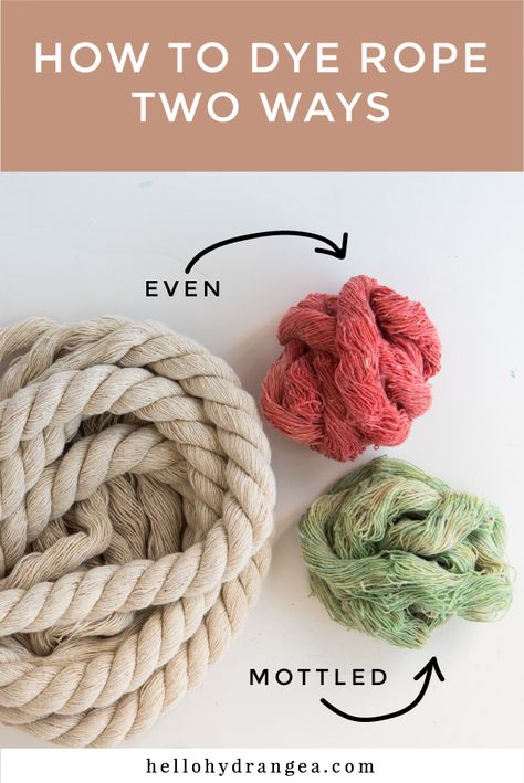 How To Dye Rope Diy, How To Dye Jute Twine, Dyeing Macrame Cord, Dye Macrame Rope Diy, How To Dye Yarn, How To Dye Macrame Cord, Crafts To Make And Sell Unique, Macrame Inspiration, Dyeing Yarn