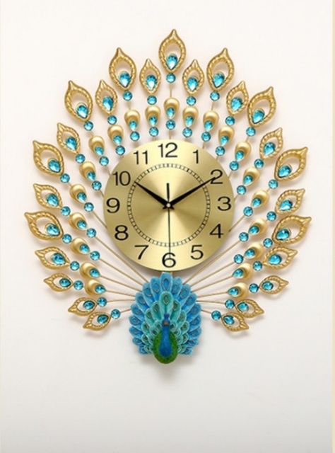 Giant Wall Clock, Big Wall Clocks, Bedroom Wall Clock, 3d Wall Clock, Deer Wall Art, Diy Living Room Decor, Diy Clock, Clock Decor, Large Wall Clock