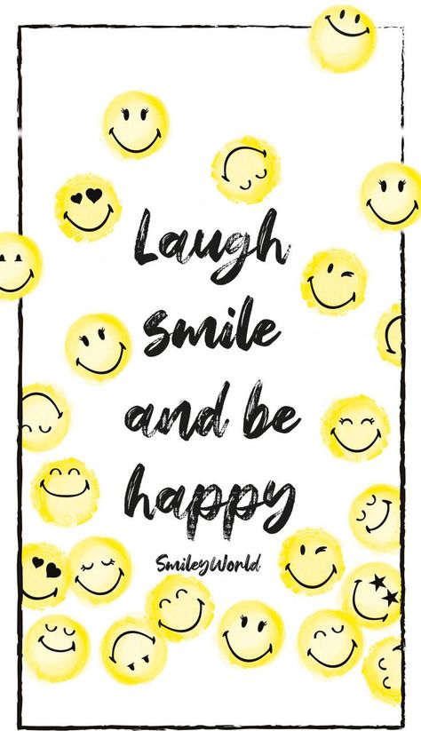 Smiley World Wallpaper, Be Happy Wallpaper, Picnic Bday, Yellow Moodboard, Random Backgrounds, Smiley World, Sinchan Wallpaper, Smile Day, Preppy Vsco