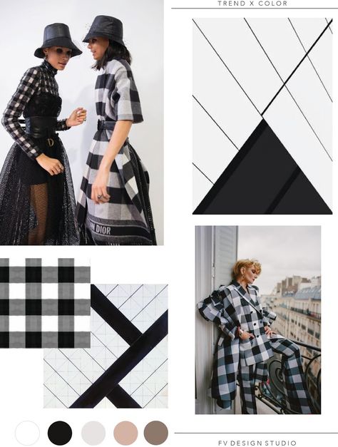 FV TREND X COLOR | DAMIER - FALL 2019 Fashion Trending Moodboard, Trend Board, Katie Kime, Pool Photography, Pale Blue Dot, Vintage Revival, Dark Mode, Fall Plaid, Mood Board Fashion