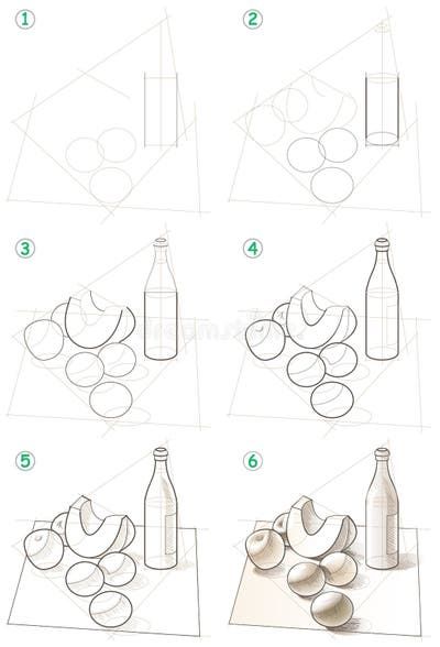 Draw Food, Still Life Sketch, Object Drawing, Principles Of Design, Still Life Drawing, Arte Inspo, Drawing Lessons, Art Drawings Sketches Simple, Step By Step Drawing