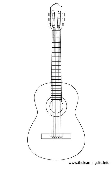 Guitar Template, Guitar Drawing, Guitar Patterns, Graph Paper Designs, Music Crafts, Silhouette Template, Guitar Art, Quilling Designs, Graph Paper