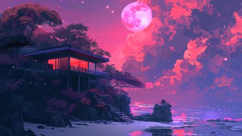 Cozy Fall Aesthetic Wallpaper, Moon Scenery, Patterns Minimalist, Cute Sunset, 1366x768 Wallpaper, Autumn Elements, Fall Aesthetic Wallpaper, Anime Aesthetic Wallpaper, 1366x768 Wallpaper Hd