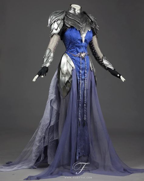 Fairytas on Instagram: “Elven Inquisitor - I think everyone has that project that really challenges you, this one was mine. Everything that could have gone wrong…” Armour Dress Aesthetic, Dress And Armor, Fantasy Dress Armor, Armoured Dress, Armor Dresses, Asgardian Armor, Armour Dress, Dress Armor, Armor Dress