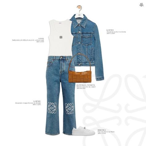 Loewe Outfits Women, Loewe Outfit, Loewe Jeans, Androgynous Style, Bottega Veneta Shoes, Jeans Summer, Can We Talk, Cute Lingerie, Summer Jeans