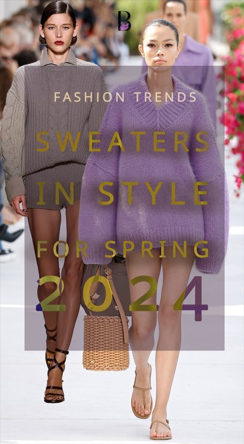 Sweaters For Women 2024, Sweater Trends 2024, 2024 Sweater Trends, Knitwear Trends 2024, Sweater Inspiration, Spring Sweater Outfits, Stylish Knitwear, Spring Summer Capsule Wardrobe, Pretty Cardigans