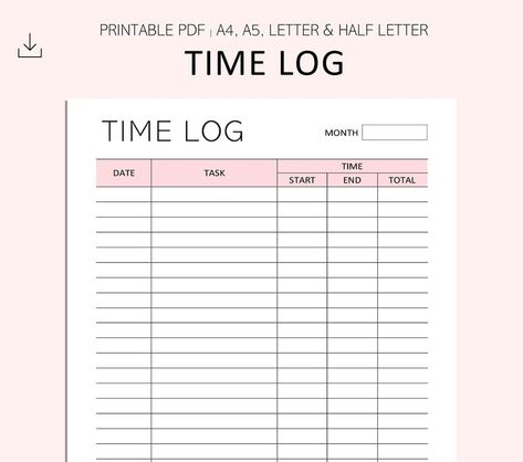 Looking for a less distracting way to arrange your schedule? Paper-based time management forms may be the best option for you. The post 3 Basic Time Management Forms for Individual Use appeared first on Time Hackz. Study Hours Tracker, Time Sheet Printable, Hours Tracker, Date Activities, Time Management Tools, Time Tracker, Daily Organization, Work Task, White Blank