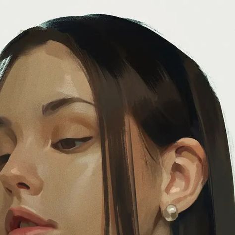 Kamyar Labbaf on Instagram: "#study #portrait #femaleportrait #face #sketch #sketchbook #digitalsketch #digitalsketchbook #digitalpainting #digitalart #art #drawing #instaart #conceptart #painting #paint #illustration #practice #artstationhq #photoshop" Face Hands Reference, Sticker Face, Stickers On Face Drawing, Portraits Female, How To Paint Portraits Digital, Face Rendering Digital Art, Digital Art Face, Portrait Inspiration Creative, Painting Practice