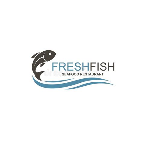 Fish Shop Logo Design Ideas, Sea Food Restaurant Logo, Fish Branding Design, Sea Food Logo Design, Seafood Logo Design Ideas, Fisheries Logo, Fish Shop Logo, Fish Logo Design Ideas, Fish Restaurant Logo