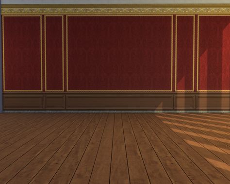 Royal Gilded Panelling With Wallpaper sims 4 cc custom content wall paint #ts4cc Sims 4 Paneling Cc, Panelling With Wallpaper, Wallpaper Sims 4 Cc, Sims Wardrobe, Content Wall, Sims Clutter, Cc Wallpaper, Royal Wallpaper, Baroque Interior