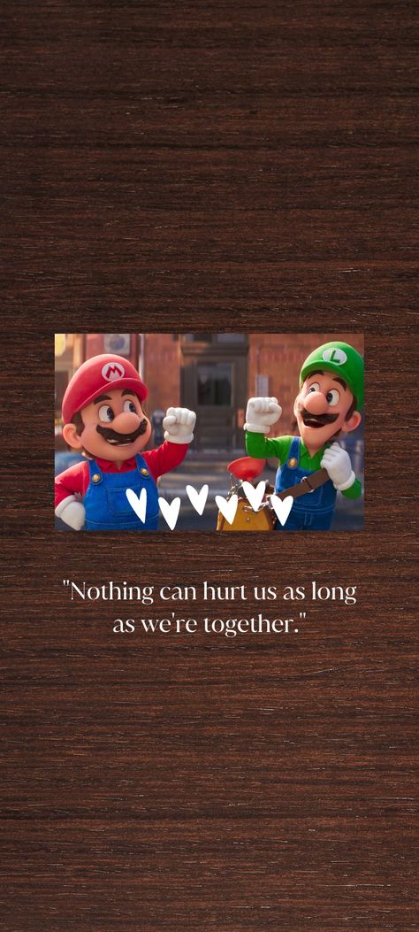 Aesthetic Mario Wallpaper, Mario And Luigi Wallpaper Iphone, Mario And Luigi Wallpaper, Luigi Wallpaper, Mario Quotes, Brothers Movie, Super Mario And Luigi, Mario Fan Art, Paper Mario