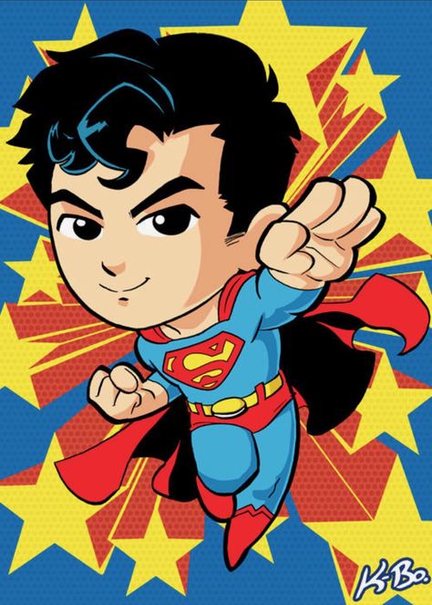 Chibi Avengers, Cartoon Superman, Justice League Art, League Art, Superman Characters, Superman Party, Superman Baby, Super Powers Art, Superman Man Of Steel