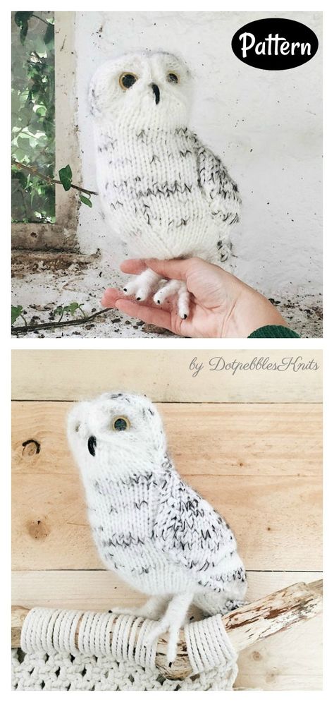 Adorable Amigurumi Owl Knitting Patterns Free Owl Knitting Pattern, Crochet Snowy Owl, Crochet Snowy Owl Pattern Free, Owl Embroidery Pattern Free, Knit Owl Patterns Free, Knitted Owls Pattern Free, Bird Knitting Pattern, Animal Knitting Patterns Free, Knitted Nurse Doll