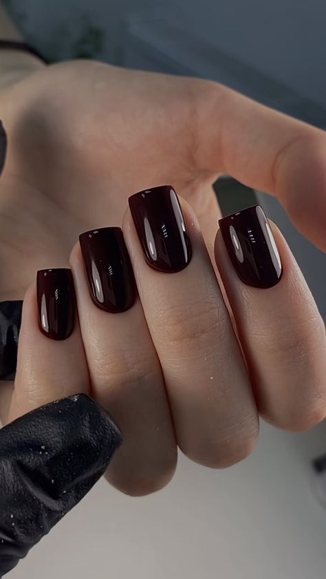 Dark Color Nails, Fall Nude Nails, Nails Fall Autumn, Shellac Nails Fall, Kutek Disney, Maroon Nails, September Nails, October Nails, Pumpkin Nails