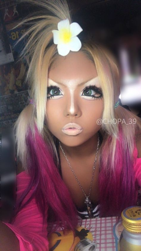 Yamanba Gyaru Makeup, Gyaru Widgets, Gyaru Hairstyles, Gyaru Hair, Gyaru Aesthetic, Asian Makeup Tutorials, Drag Make-up, Gyaru Makeup, Makeup Tutorial Step By Step