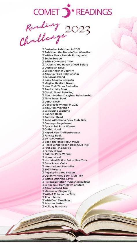 Are you ready to join the 2023 Reading Challenge? It’s a great way to change up your reading habits, explore new book selections, and share suggestions with other passionate readers. Spring Reading List, Time Travel Books, Fall Reading List, Productivity Books, Books To Read Before You Die, Reading List Challenge, Note Taking Tips, Celebrity Books, Book Reading Journal
