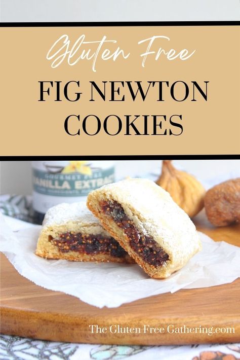 Fig Recipes Gluten Free, Fig Newton Recipe, Homemade Fig Newtons, Dried Fig Recipes, Best Gluten Free Cookies, Fig Cookies, Fig Newtons, Fig Cake, Fig Bars