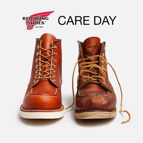 Instagram Redwing Boots, Wings Shoes, Red Wing Heritage Boots, Moc Toe Boots, Red Wing Boots, Men Closet, Men’s Boots, Wing Shoes, Red Wing Shoes