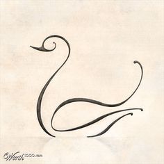 Swan Tattoo Easy, Swan Tattoo, Mail Art, Doodle Drawings, Pencil Art, Rock Art, 그림 그리기, Doodle Art, Line Drawing