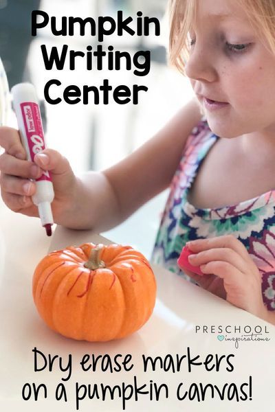 Pumpkin Literacy, Pumpkin Writing, Pumpkin Activities Preschool, Preschool Inspirations, Fall Literacy Centers, Writing Center Preschool, Preschool Pumpkin, Pumpkin Activity, Pumpkin Lessons