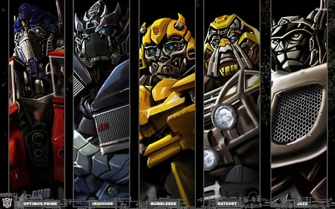 Optimus+Prime,+Ironhide,+Bumblebee,+Ratchet,+Jazz+wallpaper Transformers