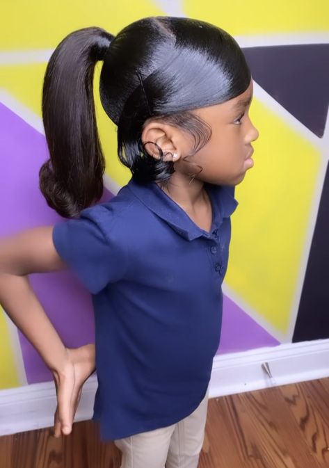 Wedding Hairstyles For Black Kids, Kids Ponytail Hairstyles Black, Hairstyle For Kids, Toddler Braided Hairstyles, Braided Hairstyles For Black Hair, Black Kids Braids Hairstyles, Braided Hairstyles For Kids, Kid Hairstyles, Hairstyles For Black Hair