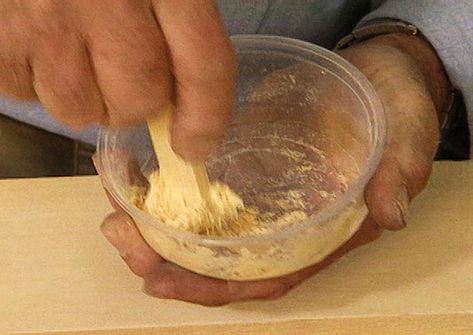 How to Make Your Own Wood Filler Out of Dust and Glue Saw Dust, Wood Filler, Wood Glue, How To Make Your, Custom Wood, White Wood, Wood Colors, Make Your Own, Glue