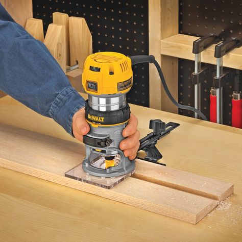 Dewalt 1.25 HP Router Best Wood Router, Flush Trim, Router Tool, Best Router, Trim Router, Rockler Woodworking, Wood Router, Wood Carving Tools, Wood Working For Beginners