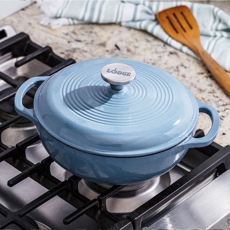 Lodge Enamel Dutch Oven, Enamel Dutch Oven, Chicken Parmesan Pasta, Baking 101, Lodge Cast Iron, Dutch Ovens, One Pan Chicken, Parmesan Pasta, Colorful Kitchen