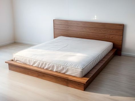 DIY Platform Bed Frame Build Plan PDF, King Platform Bed ,king Bed Frame, Low Profile Bed Frame, Minimalist Bed Frame, DIY Woodworking Plans - Etsy Queen Bed Frame Ideas, Bed Frame Minimalist, Platform Bed Diy, Bed Frame Diy, Diy Platform Bed Frame, Rustic Platform Bed, Platform Bed Plans, Wood Bed Frame Diy, Low Profile Bed Frame