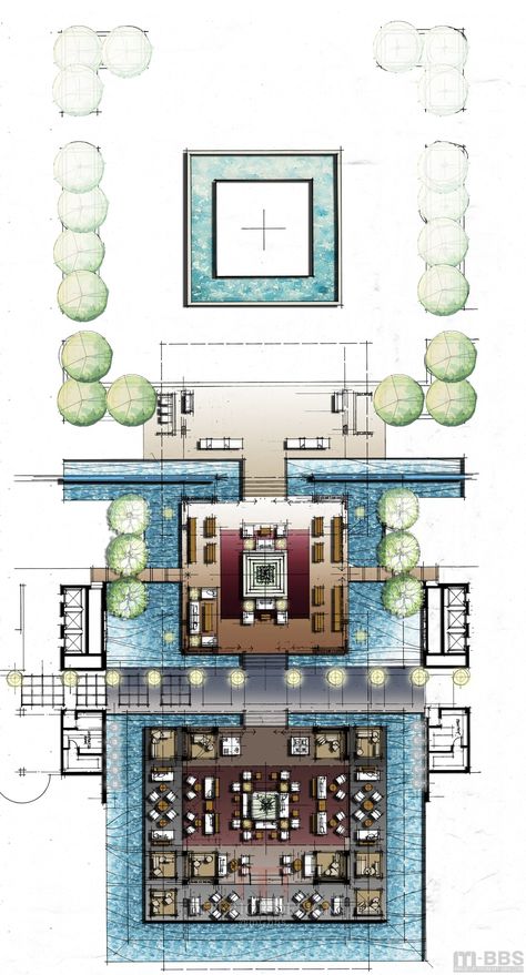 Resort Reception Design Plan, Resort Lobby Plan, Resort Reception Design, Hotel Reception Plan, Bahama Resort, Restaurant Floor Plan Layout, Hotel Suite Plan, Lobby Plan, Hotel Lobby Reception